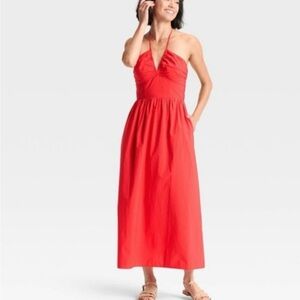 Universal Thread Vibrant Red Maxi Dress